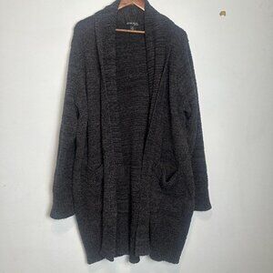 Barefoot Dreams Cozychic Knit Cali Cardi Cardigan Womens Size XL Navy